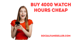 Buy 4000 watch hours cheap Now